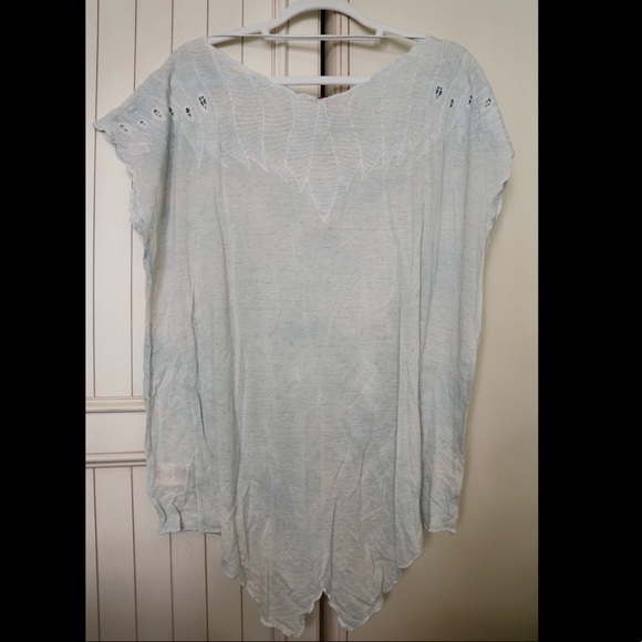 Free People Embroidered Sea Shell Tee - Picture 2 of 6